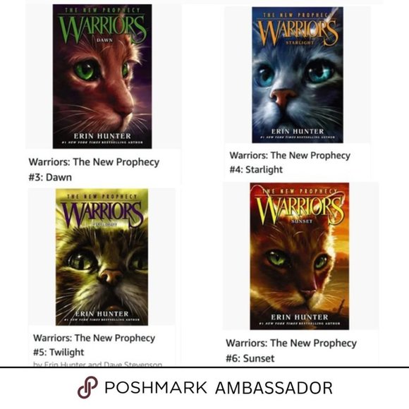 Warriors: The New Prophecy Books - #3, #4 ,  #5, #6 In perfect shape - Picture 2 of 10